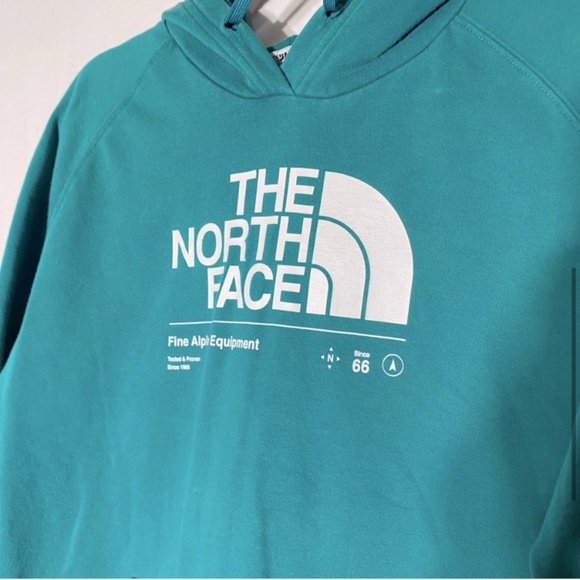 The North Face Teal Pullover Never Stop Exploring Hoodie L - Picture 9 of 15